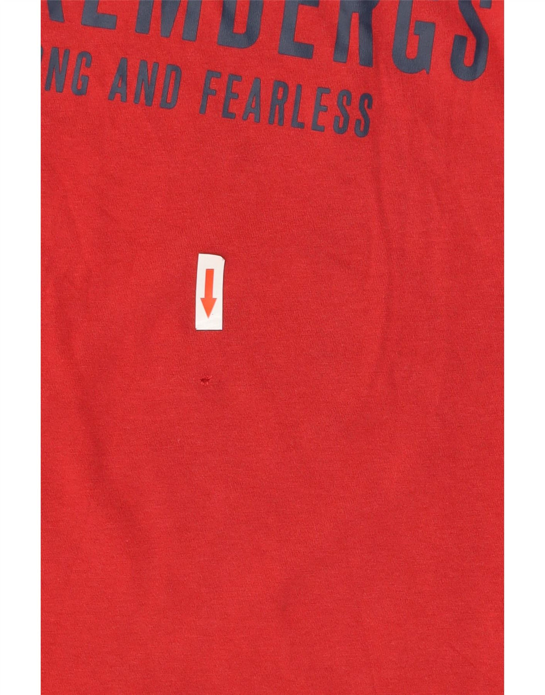 Bikkembergs Herren-T-Shirt mit Grafik, Größe L, aus roter Baumwolle
