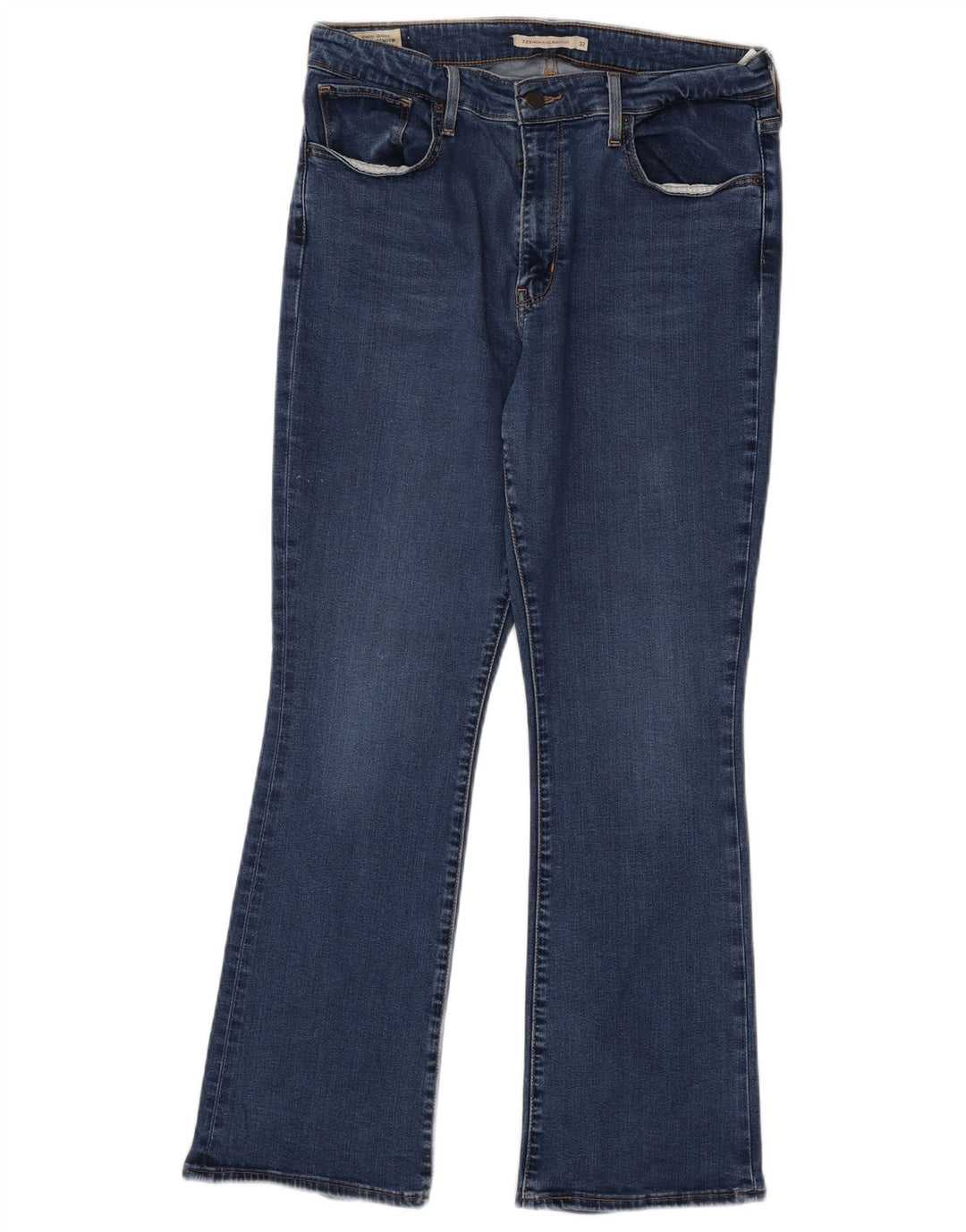 Levi's Damen 725 Bootcut-Jeans mit hohem Bund, W32 L30, blaues Lyocell