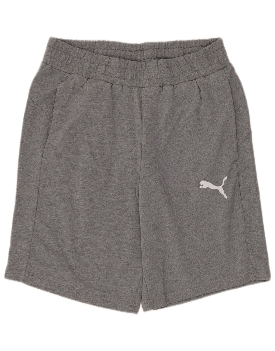 Puma Herren-Sportshorts aus mittelgrauer Baumwolle