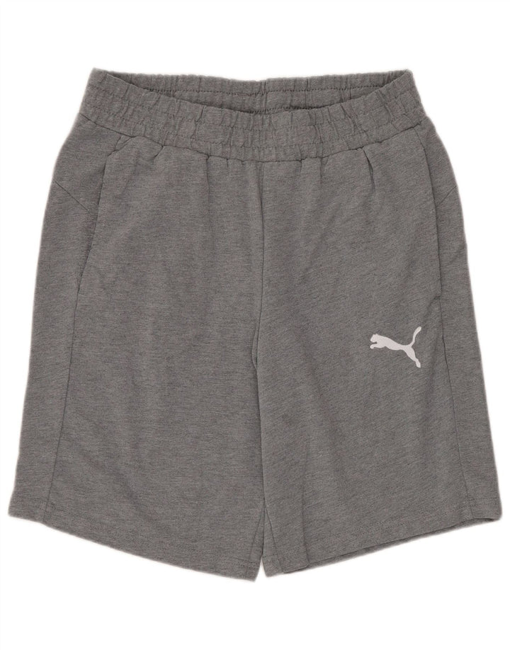 Puma Herren-Sportshorts aus mittelgrauer Baumwolle