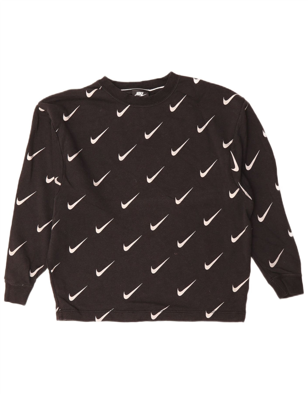 NIKE Herren-Sweatshirt mit Grafik, XS, schwarze Baumwolle