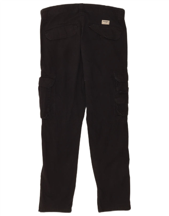 Wrangler Mens Regular Tapered Cargohose W32 L30 Schwarze Baumwolle