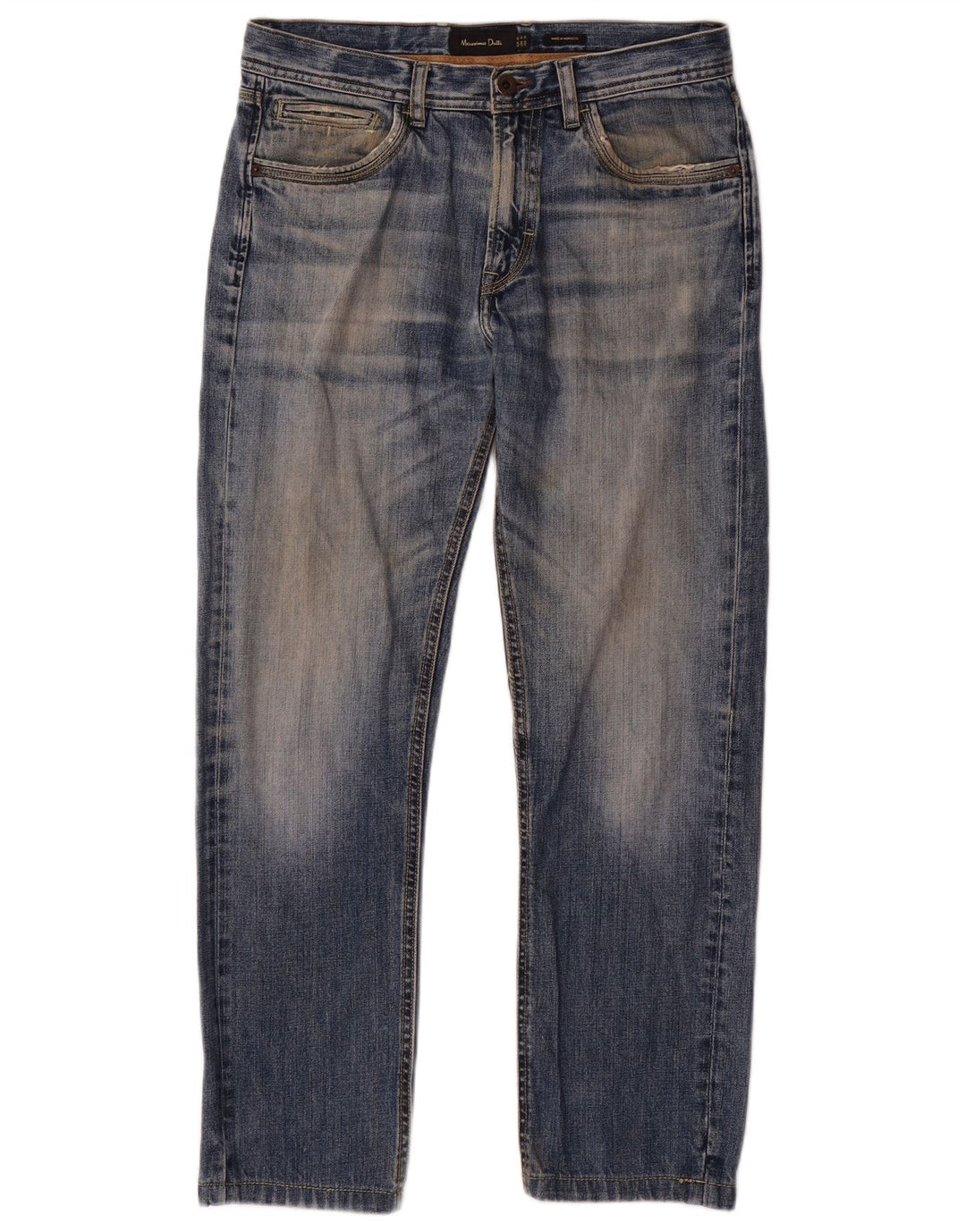 Massimo Dutti Herren Straight Jeans EU 40 Medium W31 L28 Blau