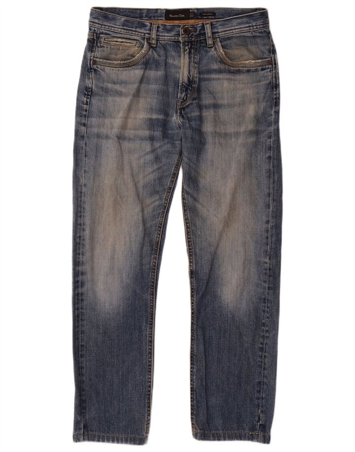 Massimo Dutti Herren Straight Jeans EU 40 Medium W31 L28 Blau