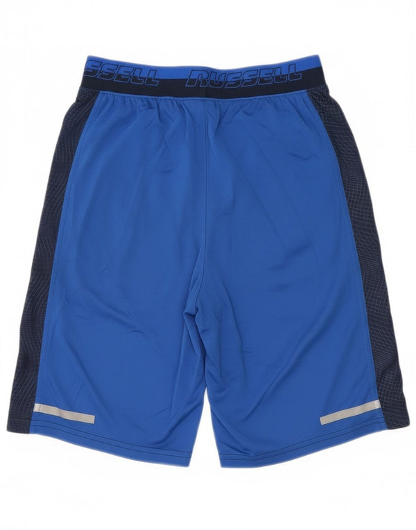 Russell Athletic Sportshorts für Jungen, 14–15 Jahre, XL, Blau, Farbblock