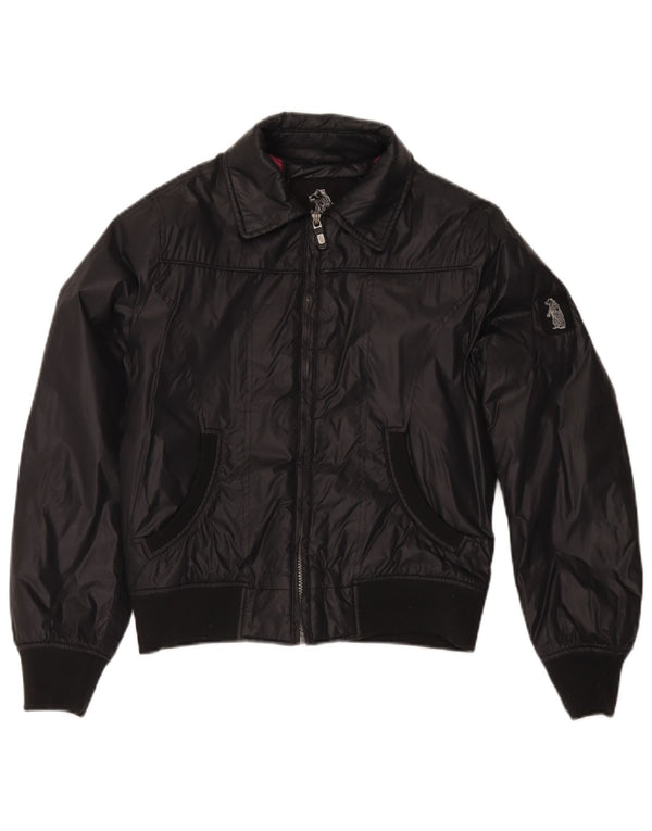 Refrigue Damen Bomberjacke UK 14 Mittelschwarzes Nylon