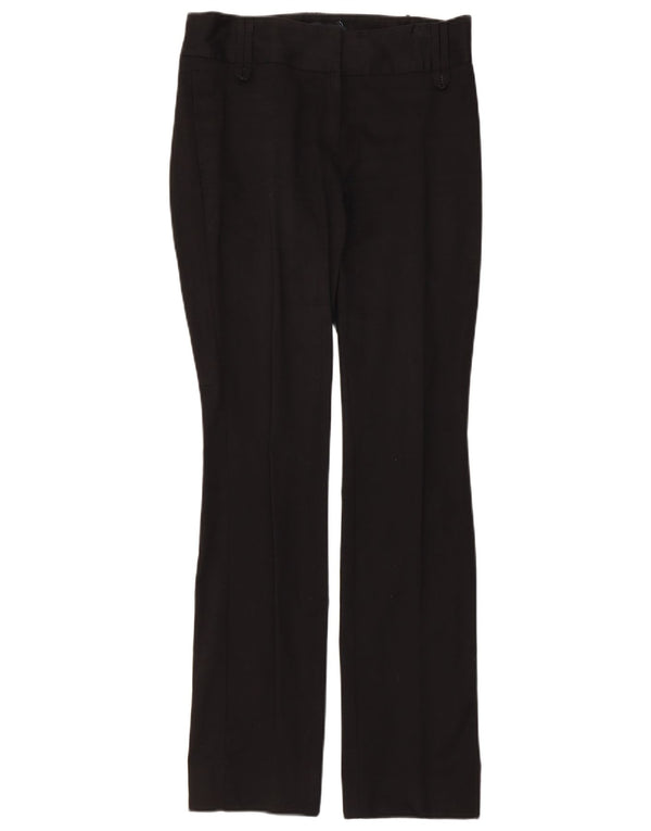 Zara Damen Bootcut Chino Hose EU 36 XS W26 L31 Schwarz