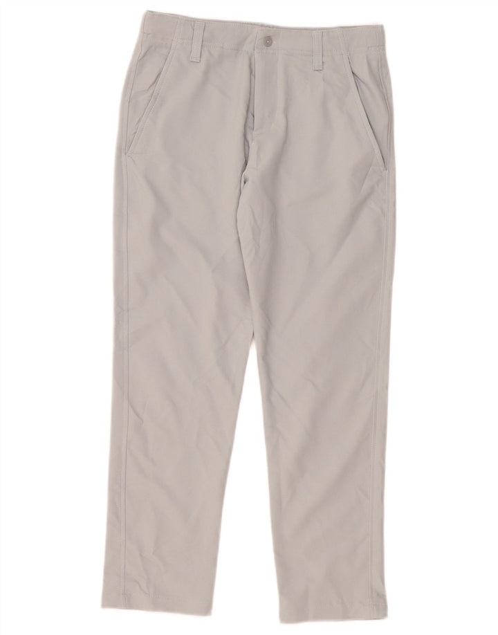 Under Armour gerade Chino-Hose für Jungen, 9–10 Jahre, W28, L24, graues Polyester