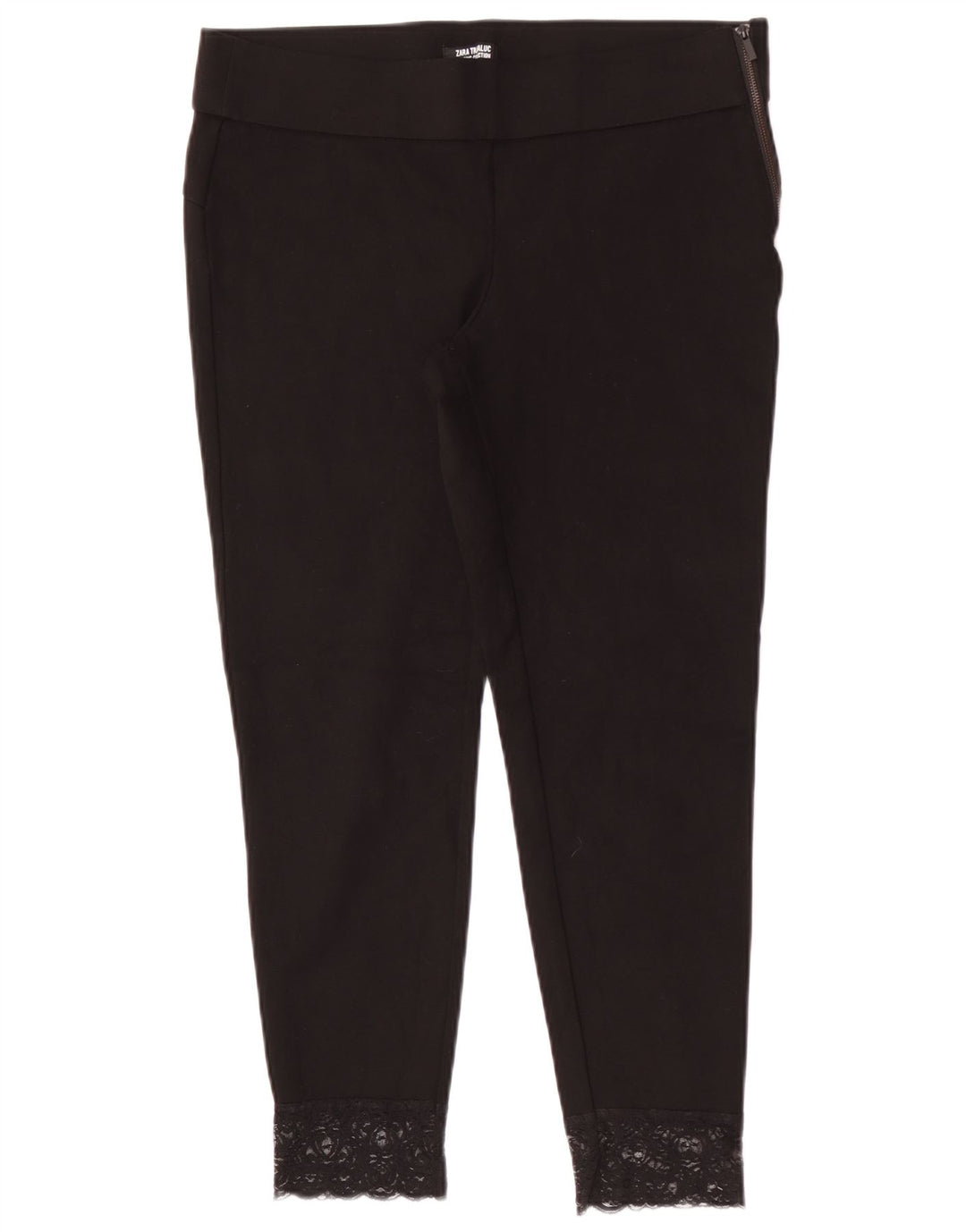 Zara Damen Leggings, kurze Hose, XL, W32, L25, Schwarz
