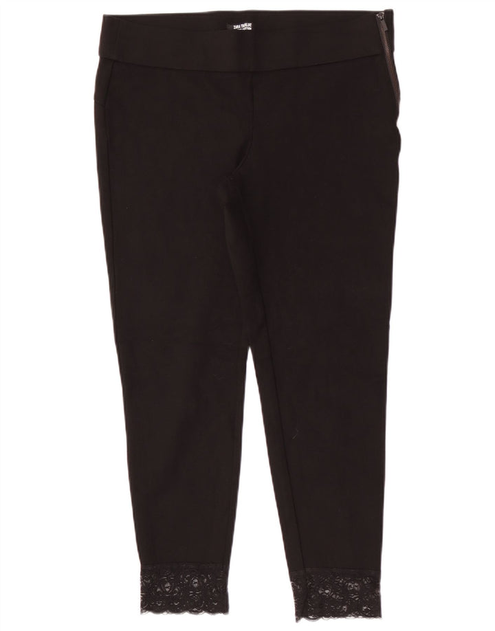 Zara Damen Leggings, kurze Hose, XL, W32, L25, Schwarz