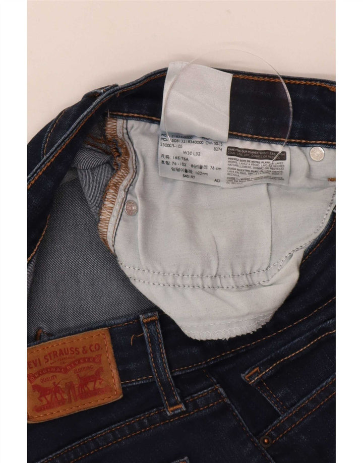 Levi's Damen 714 Straight Jeans W30 L32 Marineblau