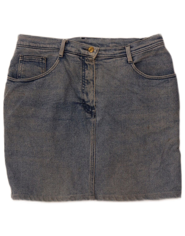 Quarry Damen Mini-Jeansrock W31 mittelblaue Baumwolle
