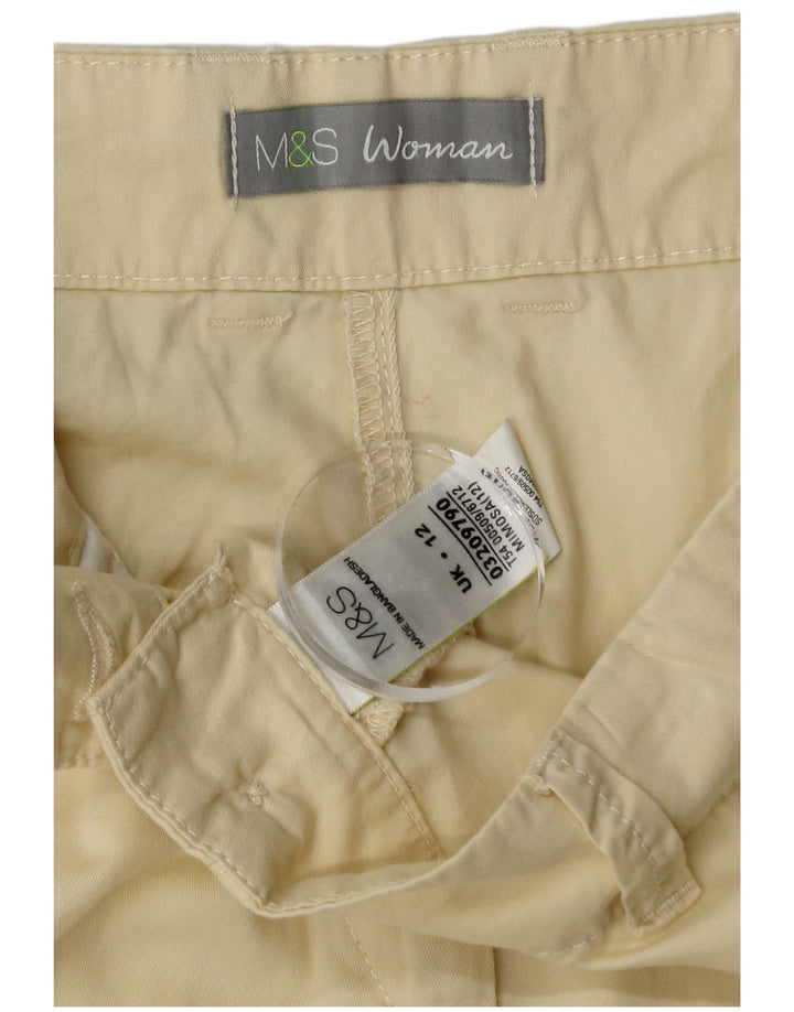 Marks & Spencer Slim Chino-Hose für Damen, UK 12, M, W32, L29, Gelb