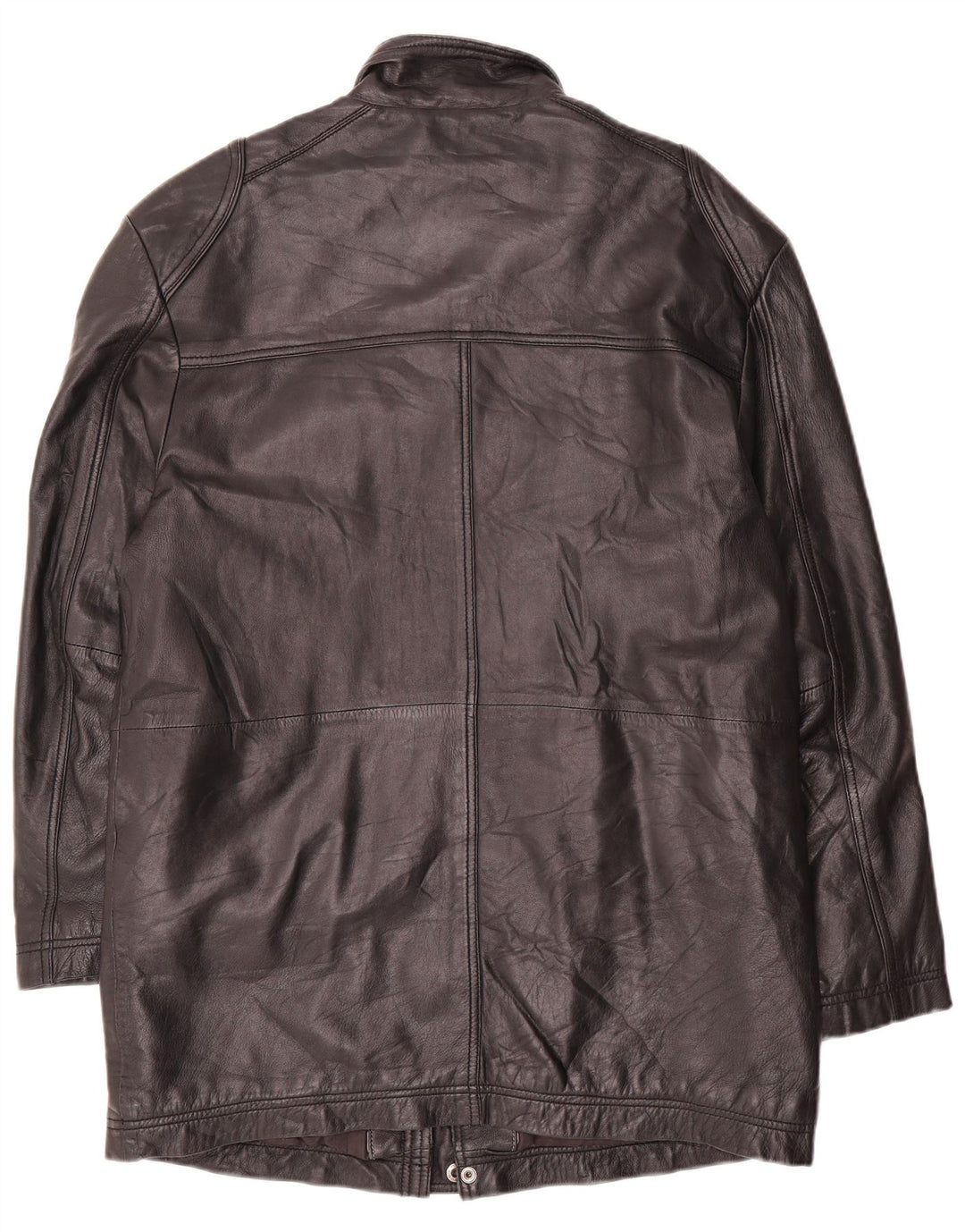 Herren Ledermantel UK 40 Large Schwarz