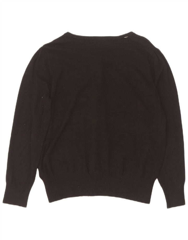 Marks & Spencer Damen-Cardigan-Pullover UK 16 Große schwarze Viskose