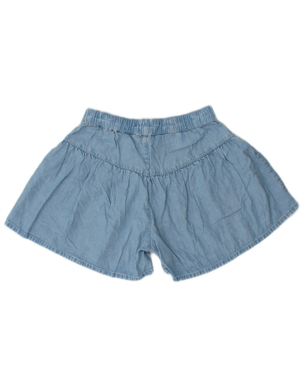 BENETTON Mädchen-Freizeitshorts, 11–12 Jahre, 2XL W28, blaues Lyocell