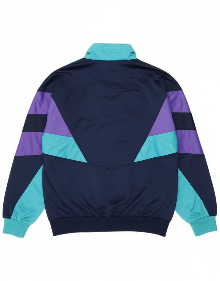 Leopard Herren-Trainingsanzugoberteil, UK-Größe 42/44, Größe L, Marineblau, Farbblock