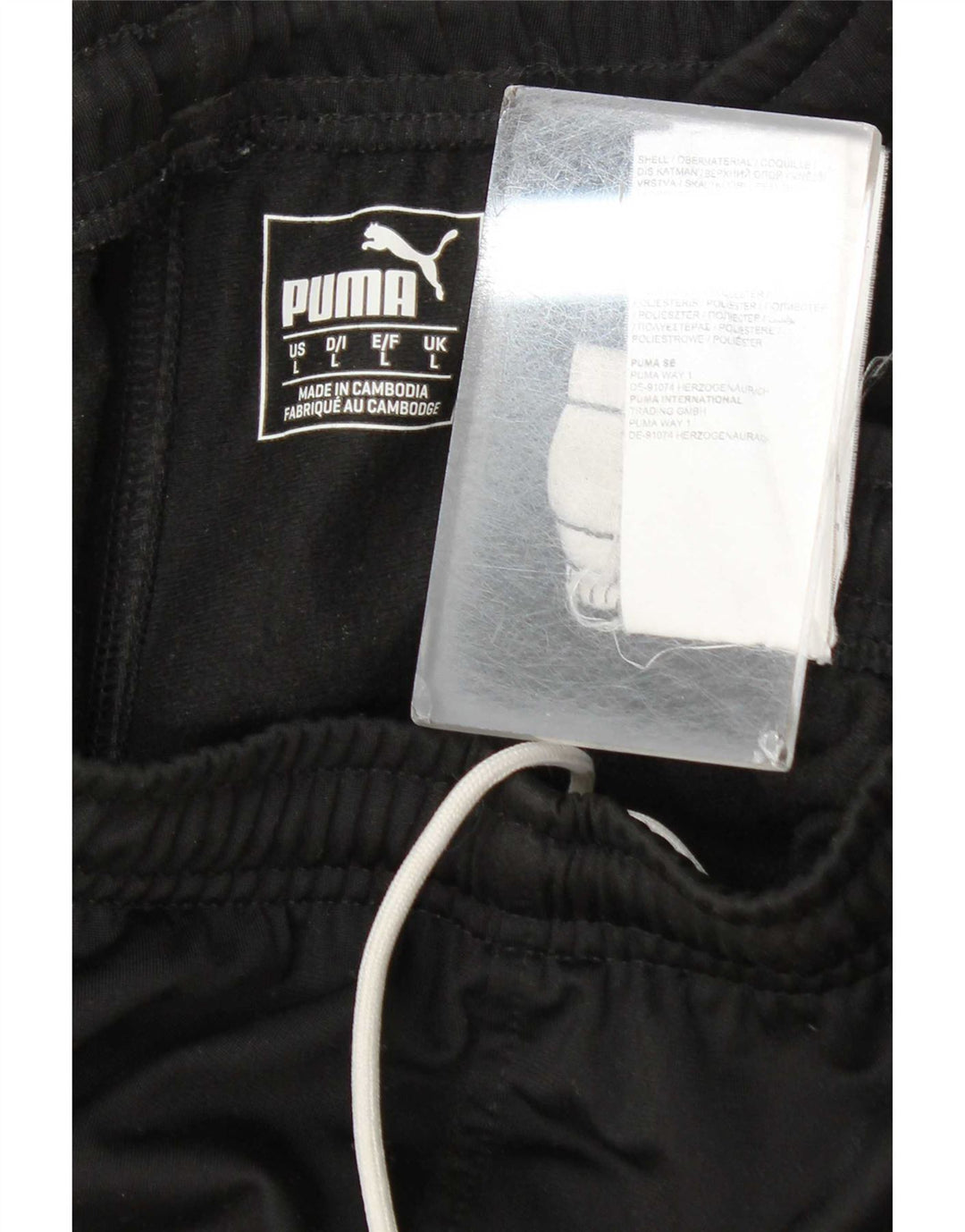 Puma Herren-Trainingshose, Jogginghose, Größe L, Schwarz, Polyester