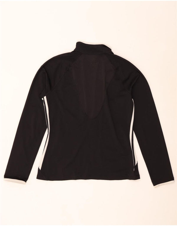 Adidas Damen Trainingsanzug Top Jacke UK 18 XL Schwarz Colourblock