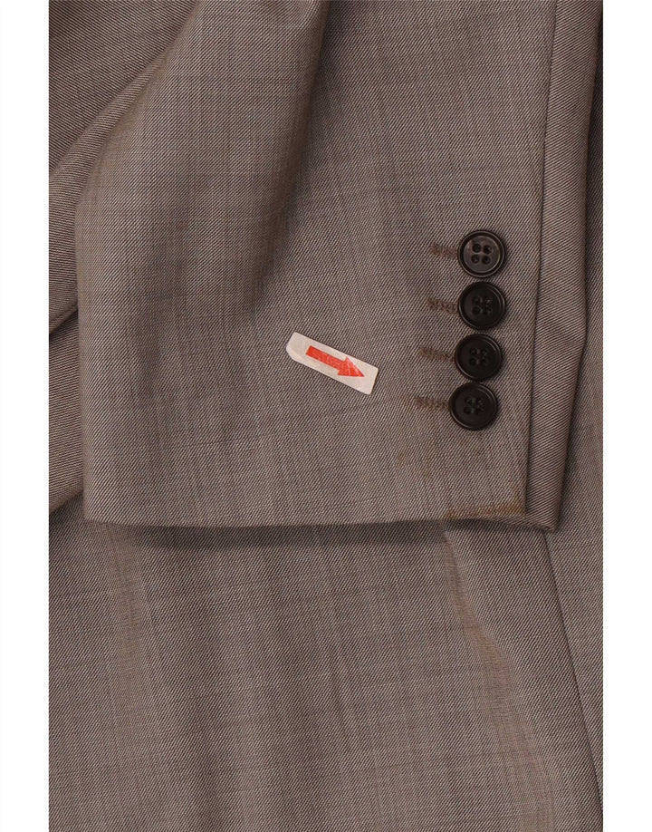 Marks & Spencer Herren-Blazer mit 2 Knöpfen, UK 48, 2XL, graue Wolle