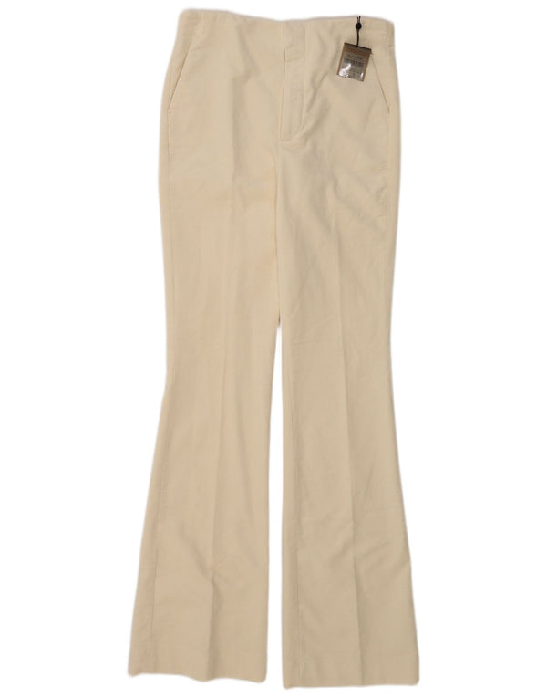 Massimo Dutti Damen Flare-Cordhose EU 38 Small W28 L35 Beige