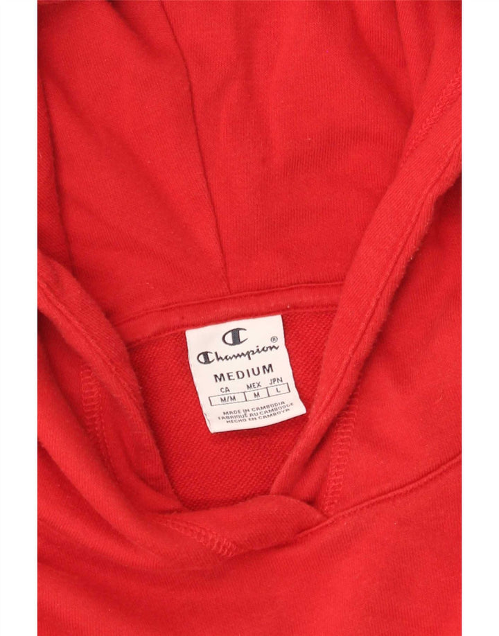 Champion Damen Graphic Hoodie Pullover UK 12 Mittelrot
