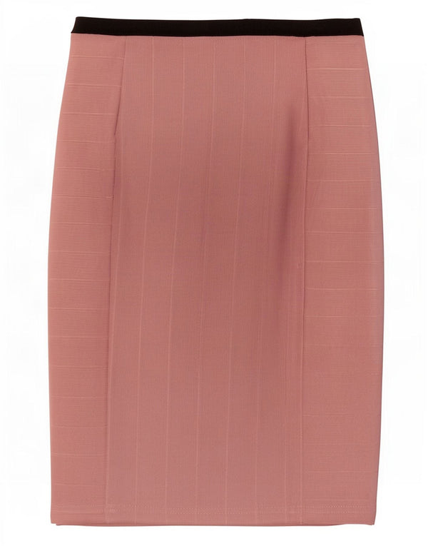 Zara Damen Bleistiftrock W26 Small Pink Colourblock