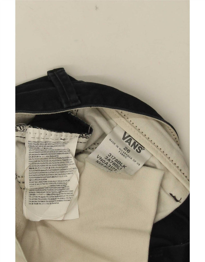 Vans Herren Chinoshorts W26 XS Schwarz Baumwolle