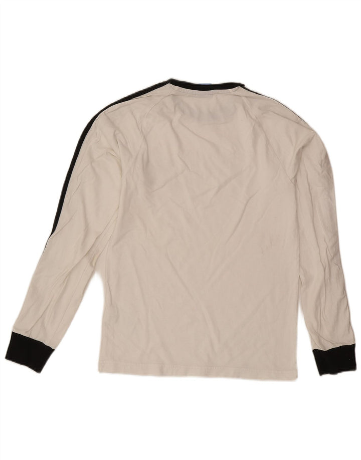 Adidas Herren Graphic Top Langarm XS Weiße Baumwolle