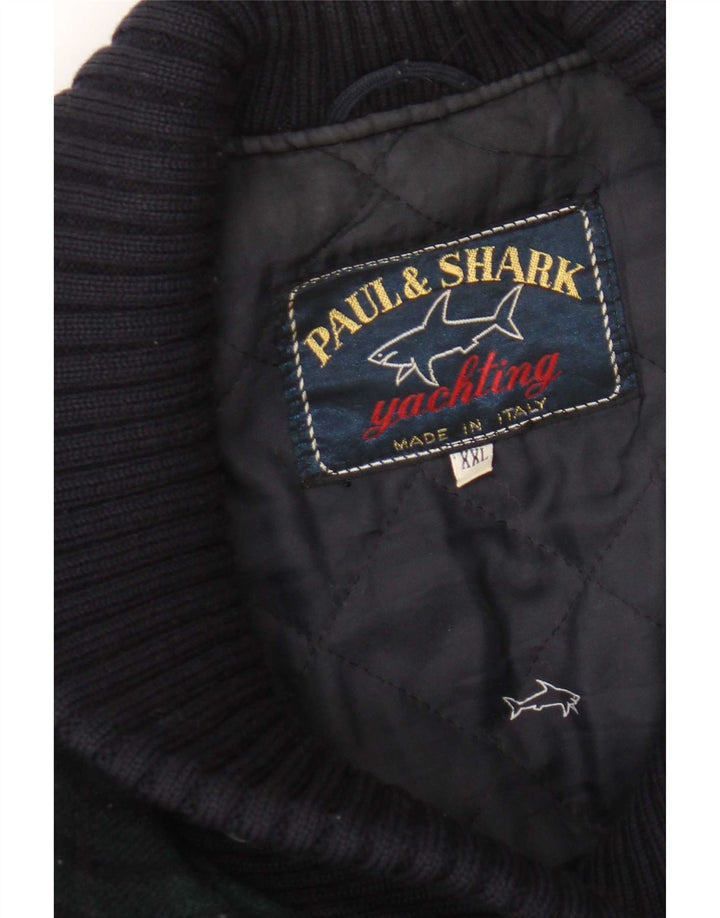 Paul & Shark Damenmantel UK 20 2XL Marineblau kariert