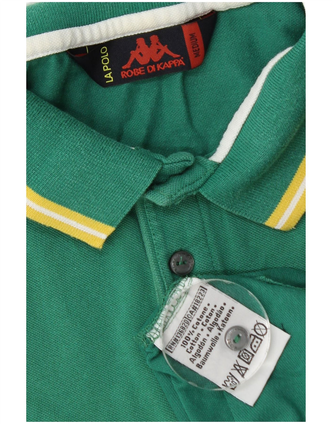Kappa Herren-Poloshirt aus mittelgrüner Baumwolle