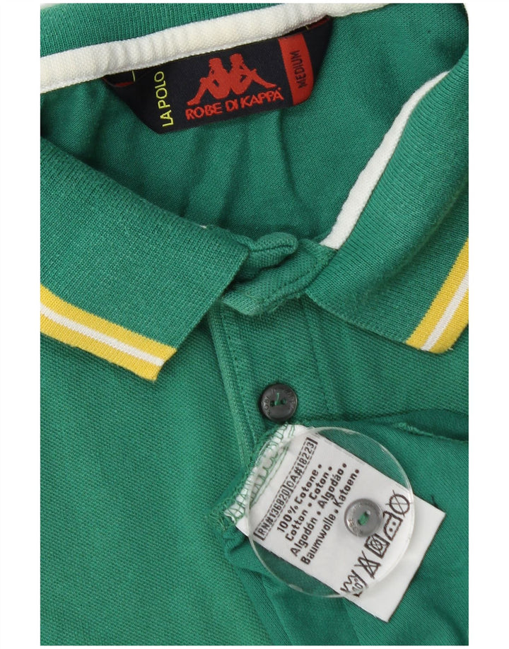 Kappa Herren-Poloshirt aus mittelgrüner Baumwolle