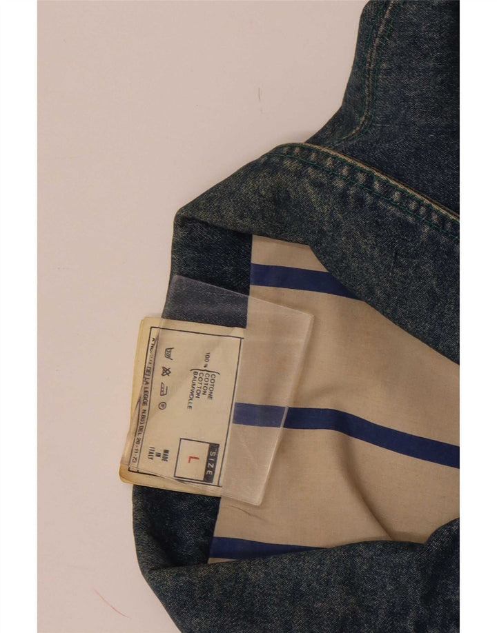 Vitamina Herren Jeansmantel UK 40 Große blaue Baumwolle
