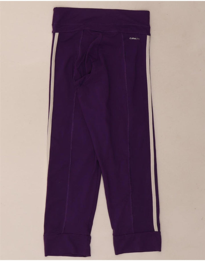 Adidas Damen Climalite Leggings UK 0/2 2XS Lila Polyester