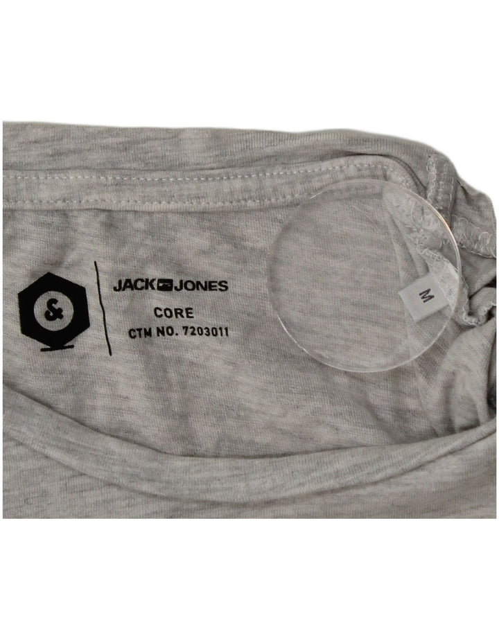 Jack & Jones Herren-T-Shirt mit Grafik, mittelgraue Baumwolle