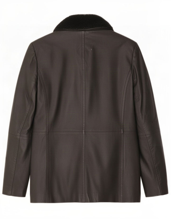 Wallis Damen Lederjacke UK 12 Medium Black
