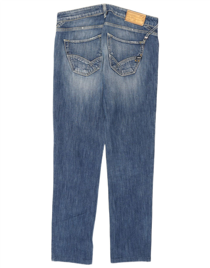Gas Herren Slim Jeans W32 L30 Blaue Baumwolle