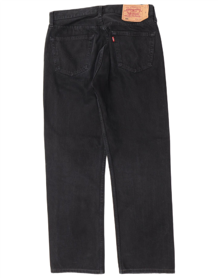 Levi's Herren 501 Straight Jeans W34 L29 Marineblau Baumwolle