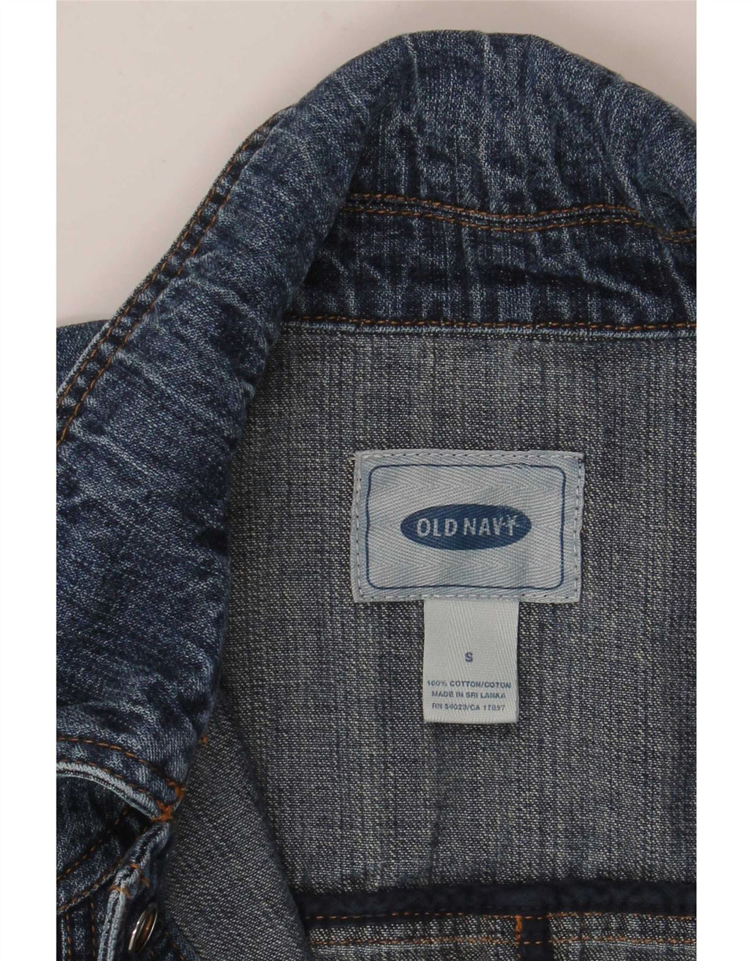 Old Navy Damen Jeansjacke UK 10 Small Blaue Baumwolle