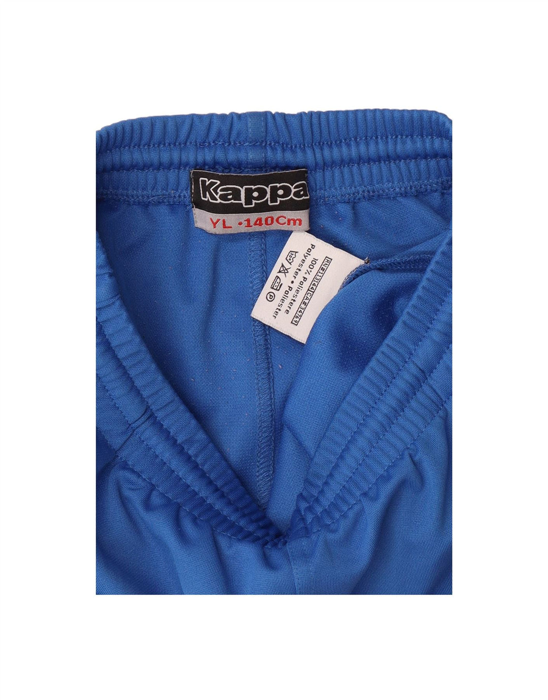 KAPPA Boys Tracksuit Trousers 9-10 Years Large Blue Colourblock Polyester