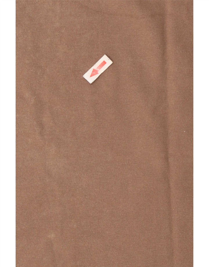Champion Herren T-Shirt Top Large Braun Baumwolle