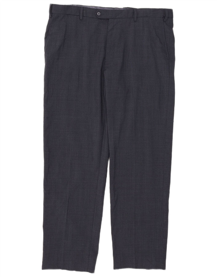 Marks & Spencer Herren-Anzughose, gerade, normal, W40, L31, Marineblau