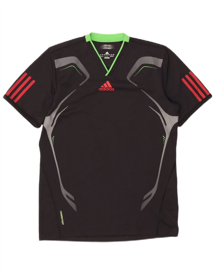 Adidas Herren Climacool T-Shirt Top Small Schwarz Colourblock
