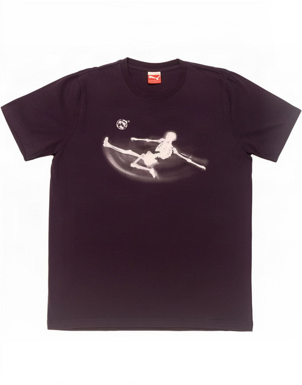 Puma Herren-T-Shirt mit Grafik, mittelgroß, marineblau, Baumwolle