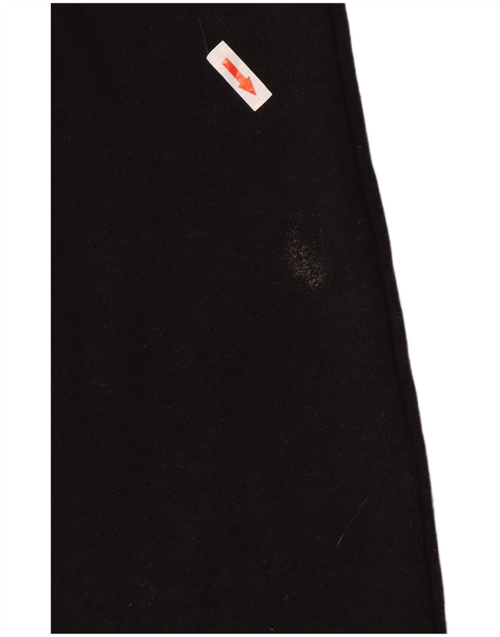 Zara Damen-Maxirock mit hoher Taille, mittelgroß, W30, schwarzes Polyester