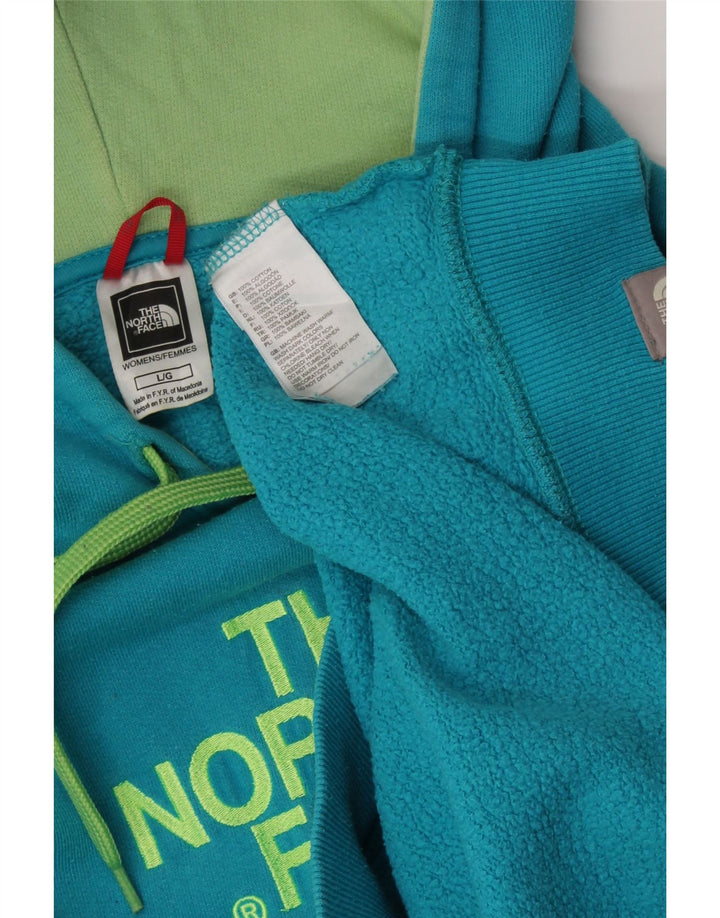 THE NORTH FACE Damen-Kapuzenpullover mit Grafik, UK 16, Größe L, Blau, Baumwolle