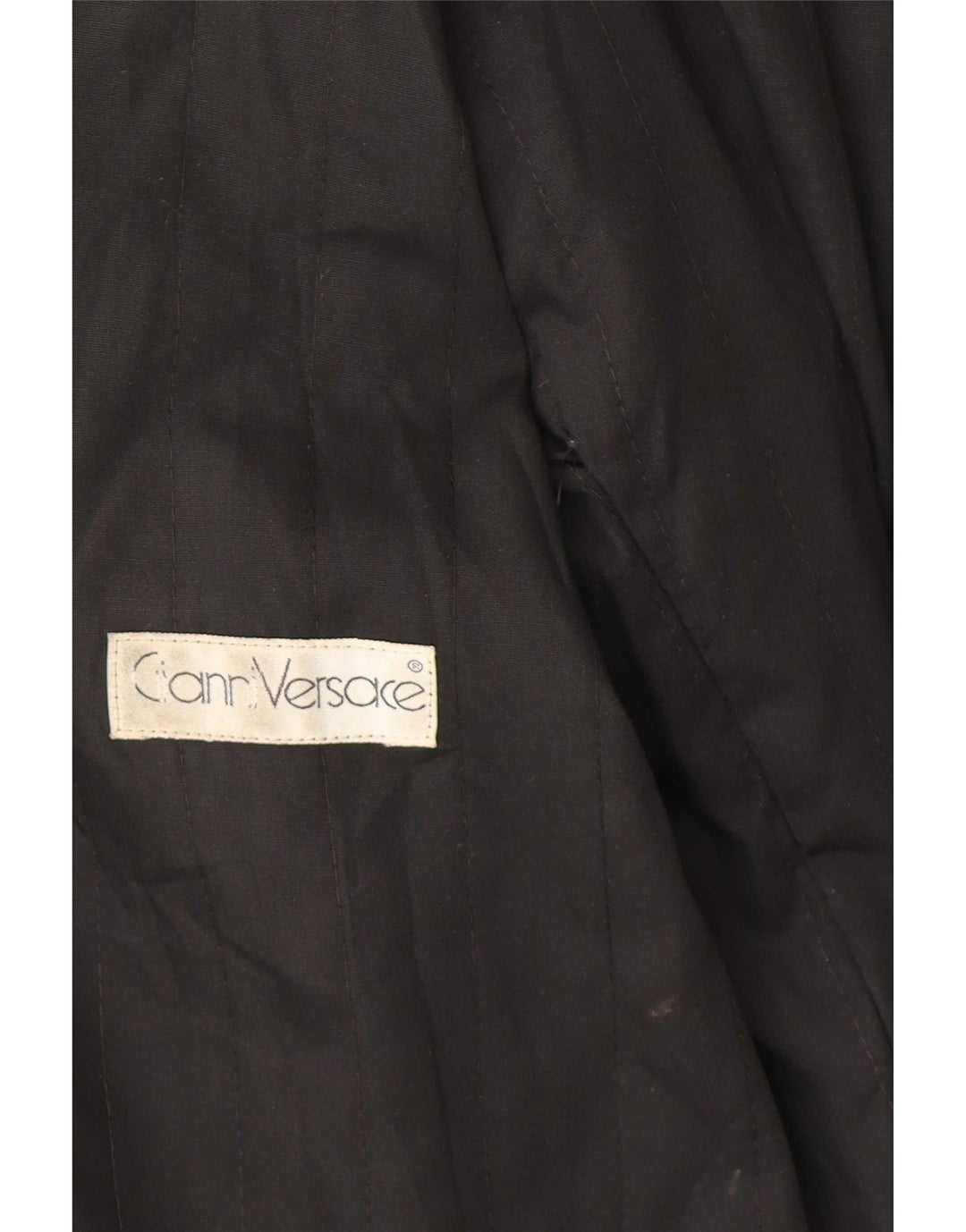 Gianni Versace Damen Lederjacke UK 18 XL Schwarzes Leder