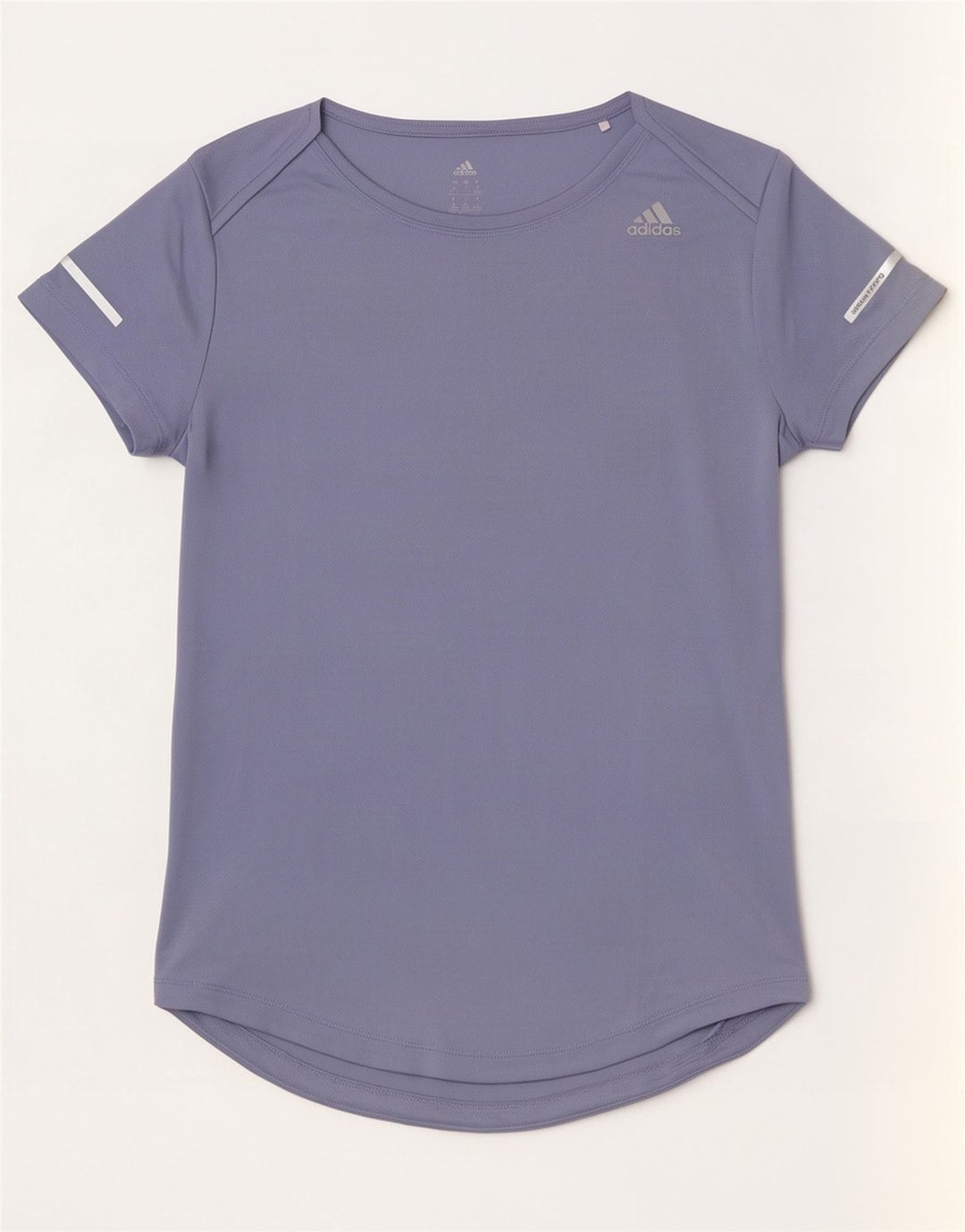 Adidas Damen Lauf-T-Shirt Top UK 8/10 Small Lila Polyester