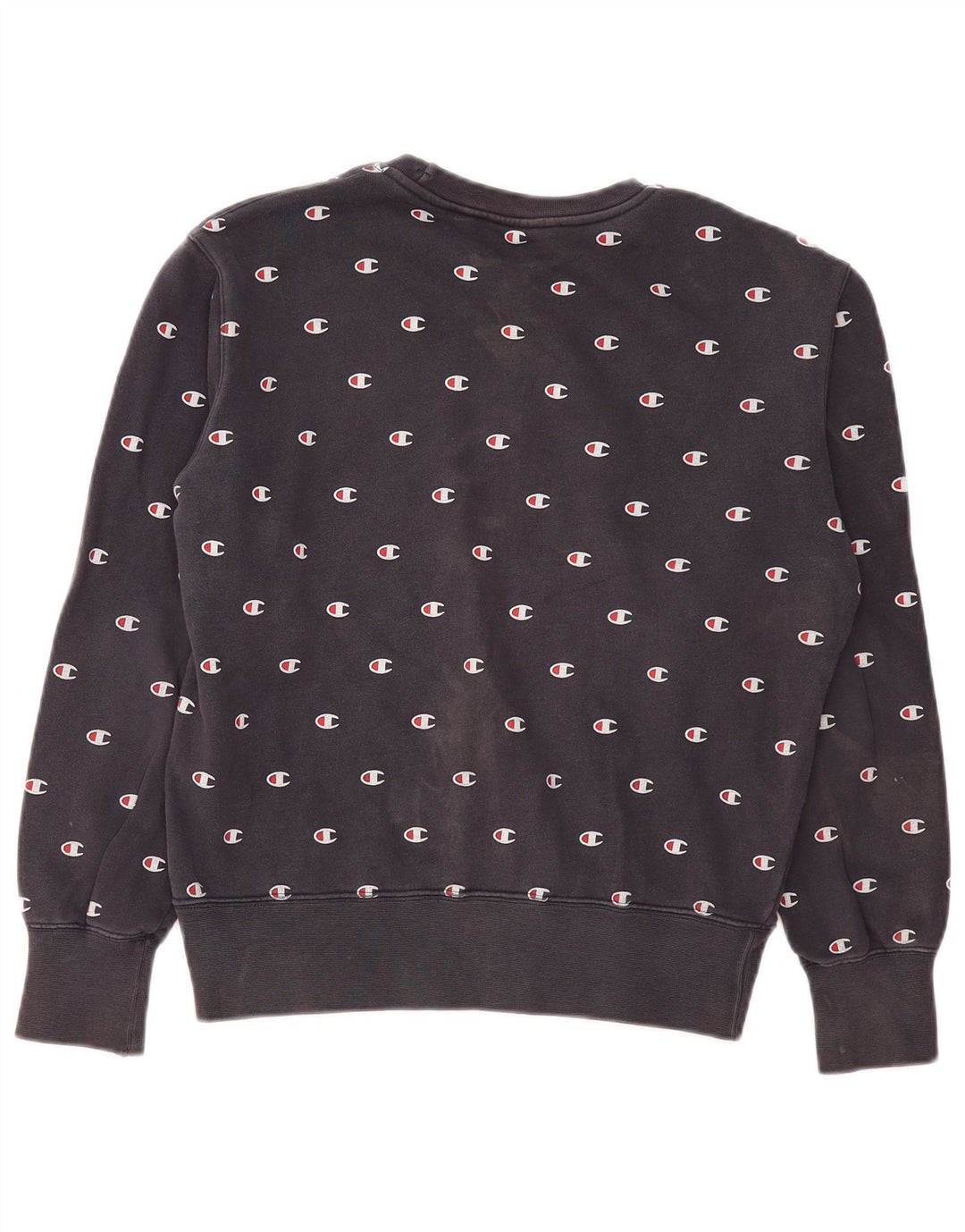 Champion Damen-Pullover mit übergroßem Grafik-Sweatshirt, Gr. 10, Größe S, Schwarz