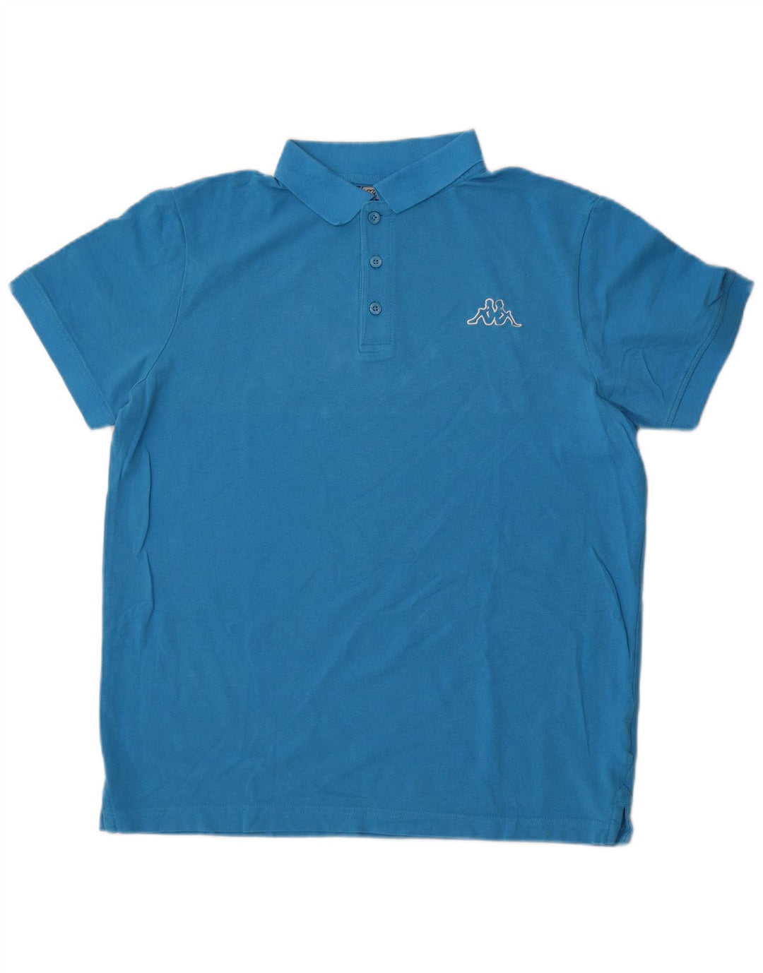 Kappa Herren-Poloshirt, große blaue Baumwolle